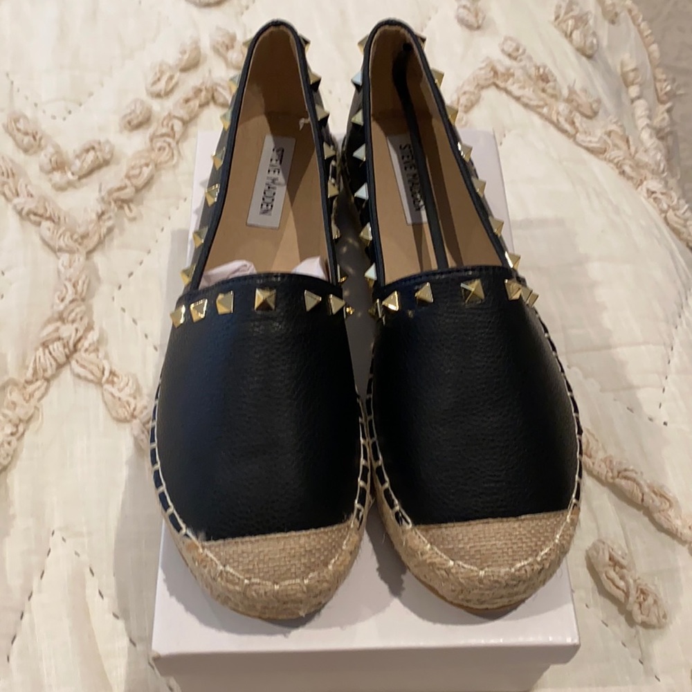 Steve Madden Kasual Black Espadrille